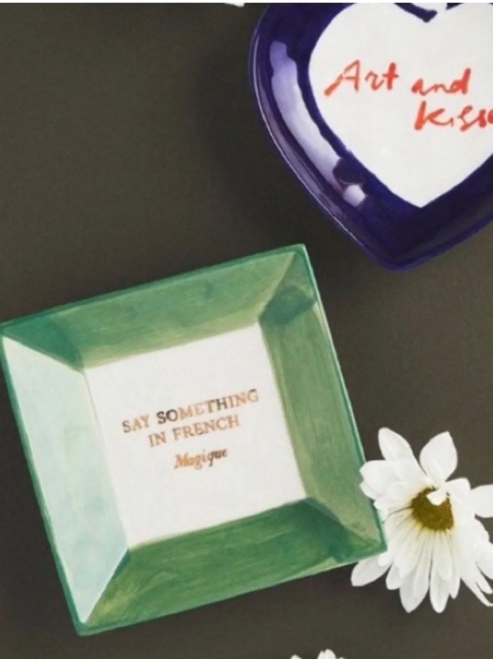 Anthropologie Hotel Magique Trinket Dish Say Something in French - NWT